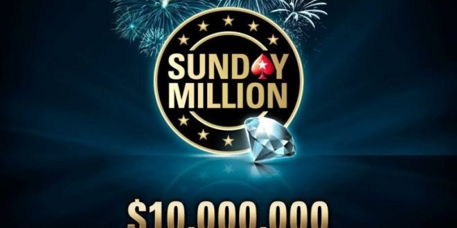 10 миллионов гарантии на Sunday Million от Poker Stars