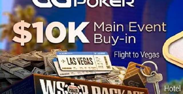 GGPokerok проводит акцию Road to Vegas, в которой разыграет путевки в Main Event живого WSOP 2021